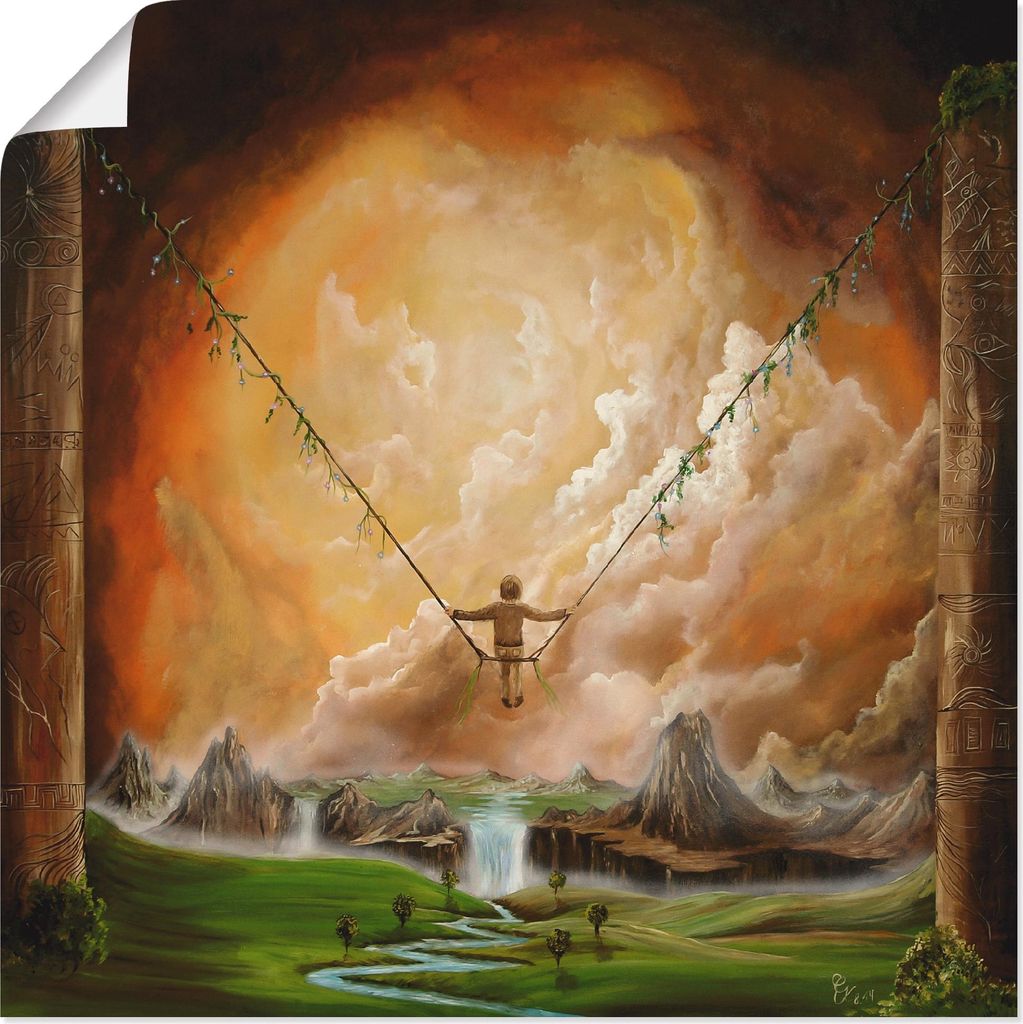 ARTland Poster Schaukel der Ewigkeit Größe: 50x50 cm