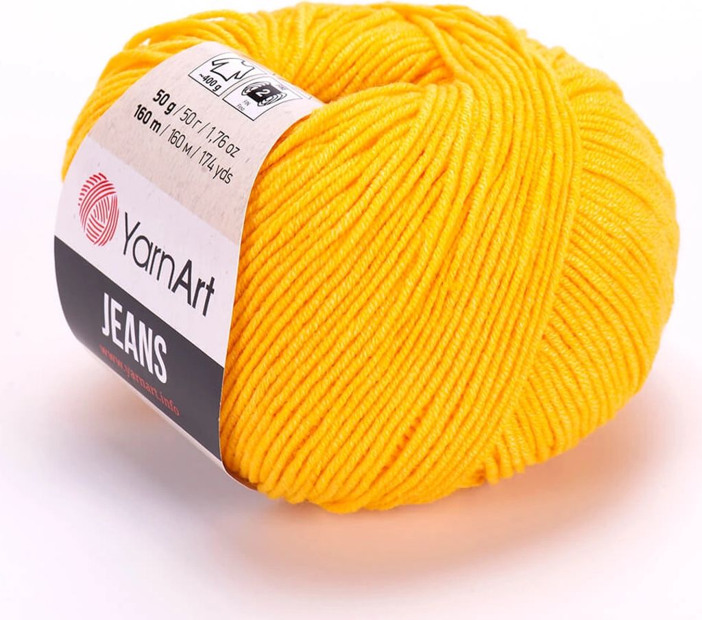 YarnArt Jeans (50g/160M) 35 sonnengelb Produktbild 1