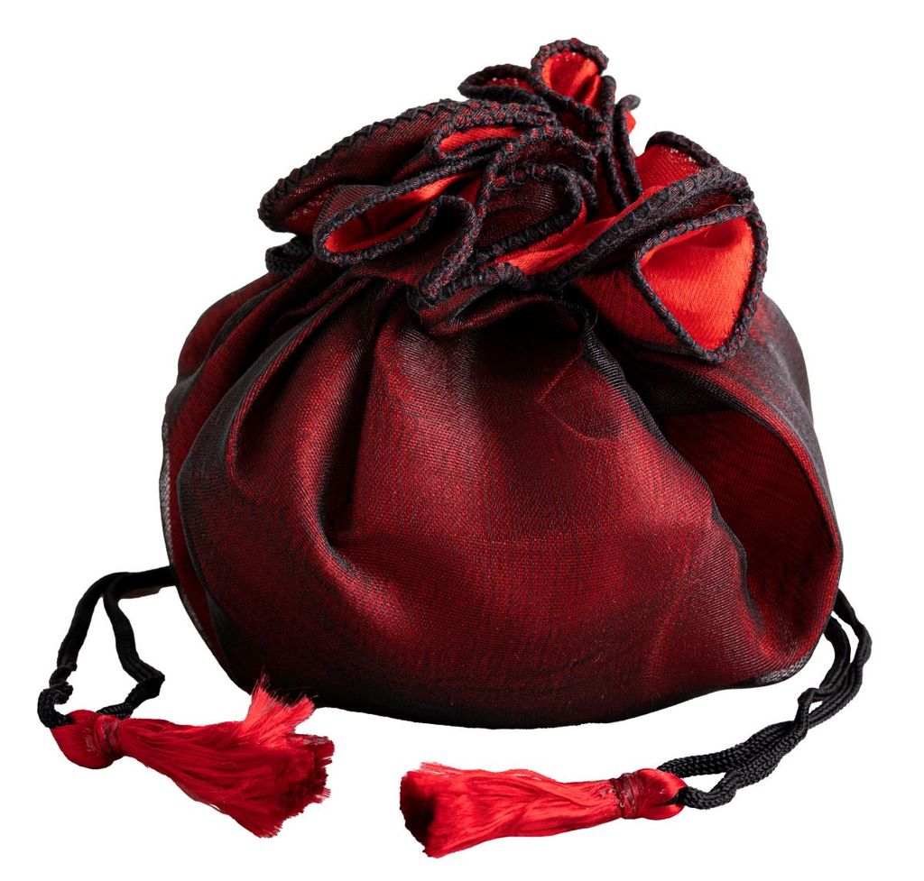 Rosenbeutel - schwarz/rot