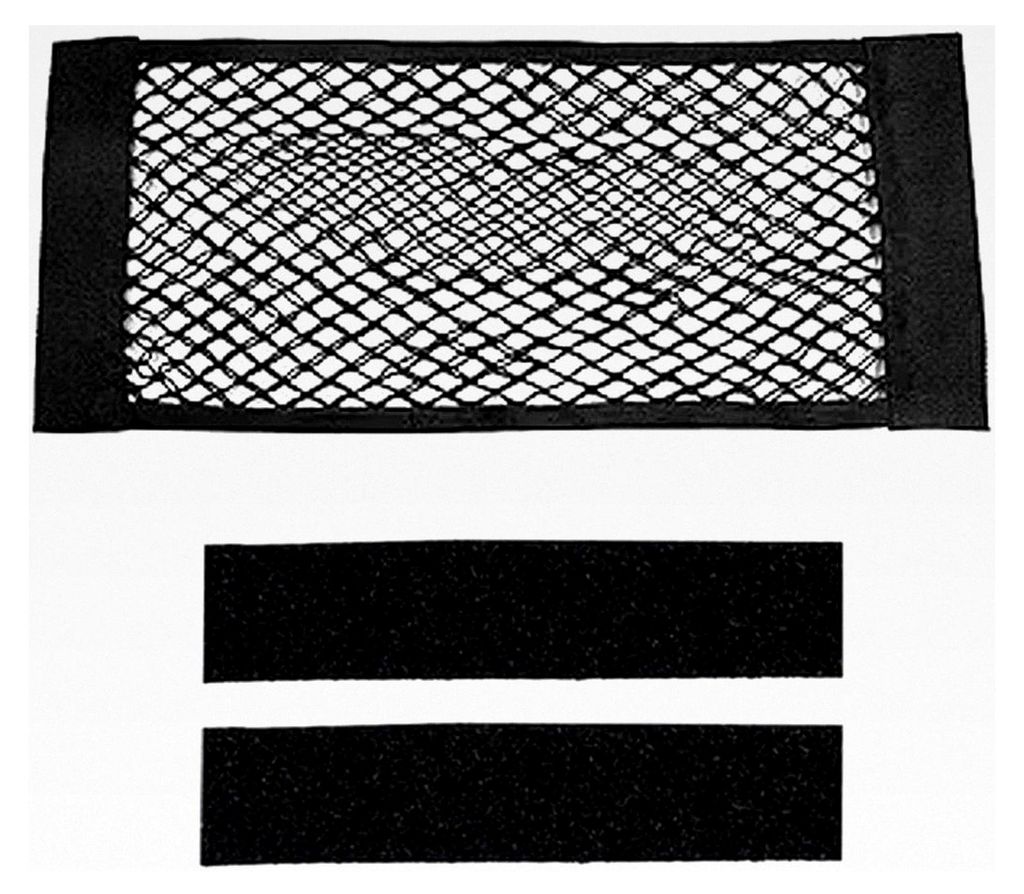 1 Stück Kofferraum-Netztasche mit Klettverschluss, langlebiges Aufbewahrungsnetz für Autos/SUVs (60 x 25 cm)