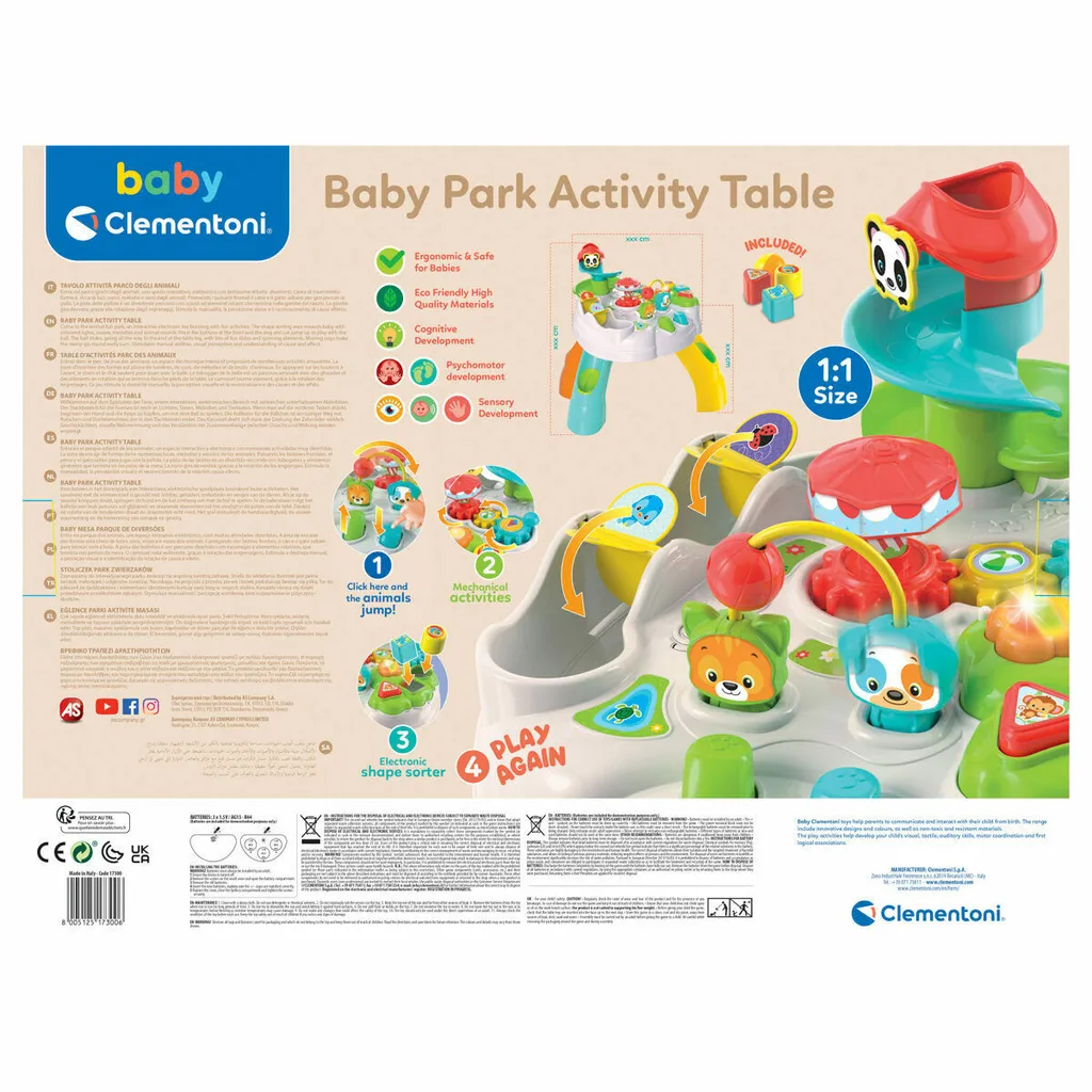 Clementoni Baby Table d'activités interactive et table d'éveil premier âge - 13