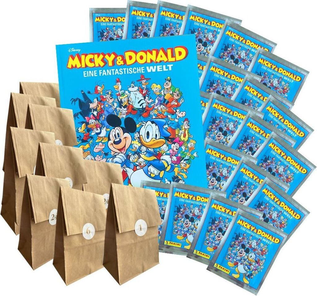 Micky & Donald - Eine Fantastische Welt - Sammelsticker - Adventskalender