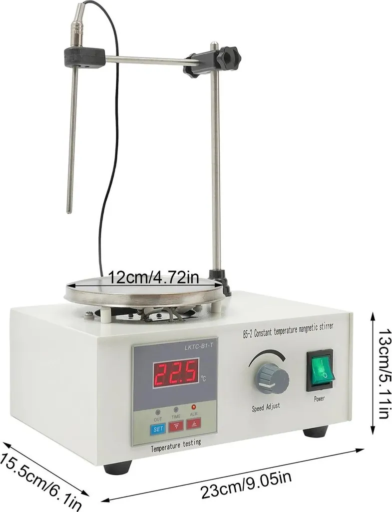 Agitatore Magnetico Professionale 2L - Agitatore Riscaldante Digitale - 2