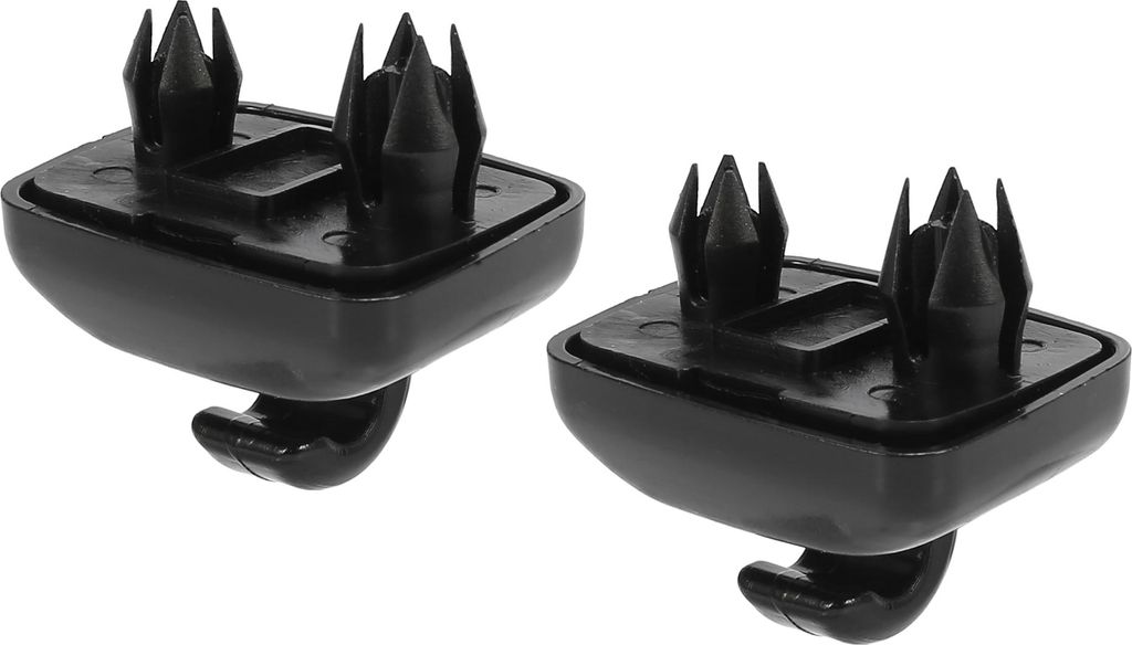 2 Stück Auto Sonnenblende Haken Clip Halterung Halter 8U0857562 Schwarz