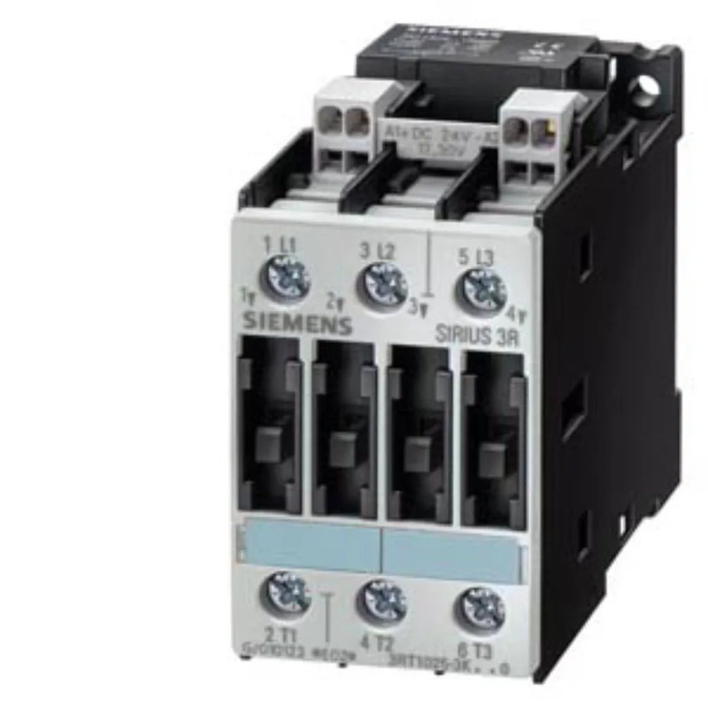 Contacteur Siemens 3RT1025-3BB40 AC-3 7,5kW 400V DC 24V S0 à 3 Pôles
