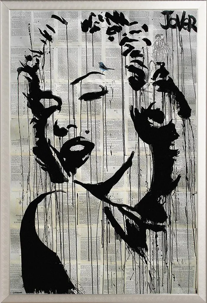 Loui Jover Marilyn Icon Poster d'Arte e Cornice Shinsuke Argento