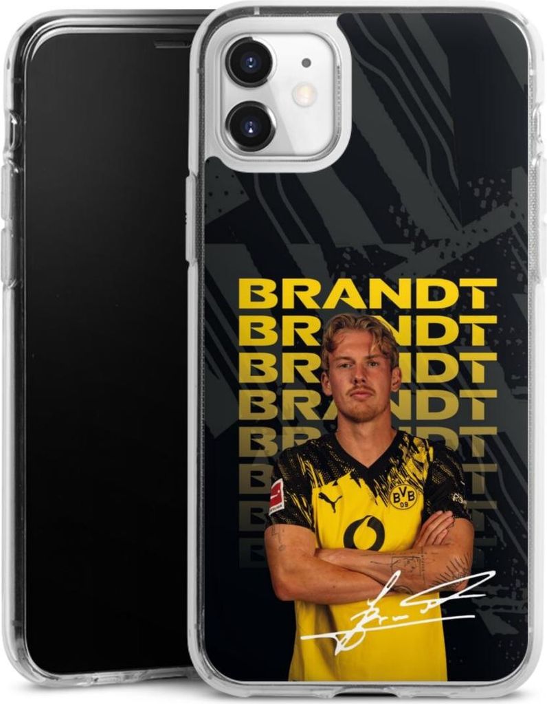 DeinDesign Handyhülle für Apple iPhone 11 Silikon Hülle Case Smartphone Schutzhülle BVB Borussia Dortmund Julian Brandt