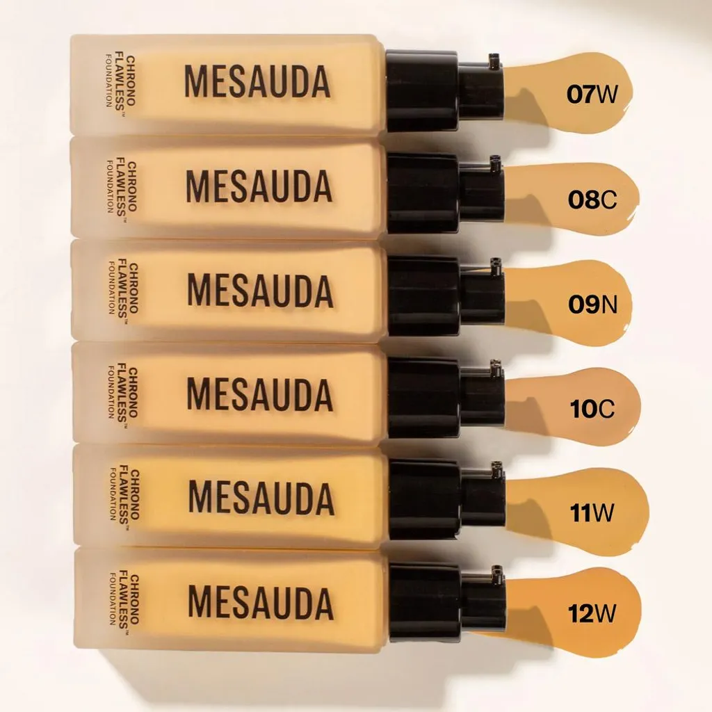 Mesauda Chrono Flawless 12W: Fondotinta 30ml Effetto Seconda Pelle