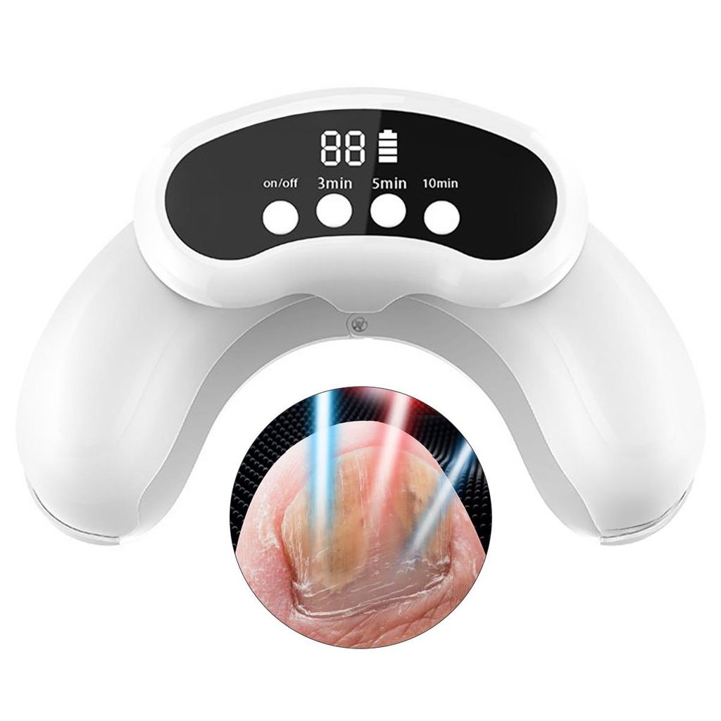 Tragbare Nagellampe faltbar, UV & LED Dual Welle 470+905 nm, Intelligenter Sensor, Desinfizierend, Schnellhärtend für Gel