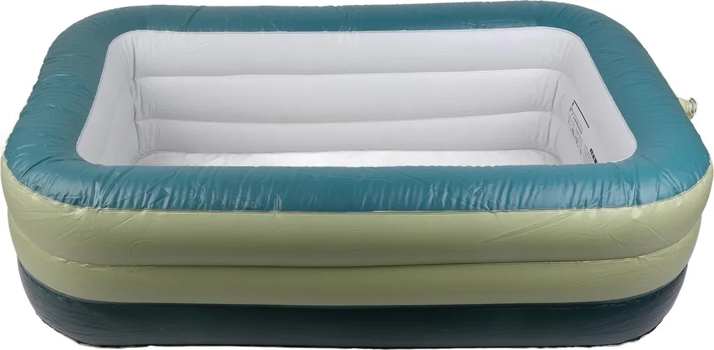 Piscina Bambini Rettangolare Motivo Simpatico - PVC Resistente Verde - 3