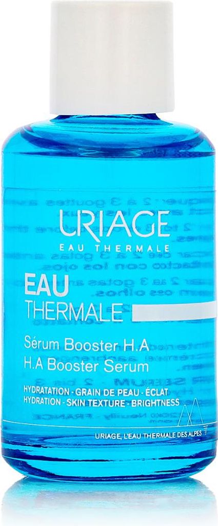 A bottle of Uriage Eau Thermale Serum H.A Booster Serum.