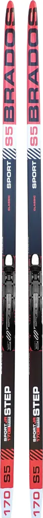 Skis de fond Brados 150 cm stables à fixation NNN intégrée