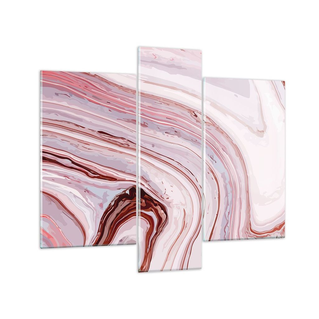 Bilder auf glas - Abstraktion modern - 95x80cm - Glasbilder - Wandbilder - Kunstdruck - zum Aufhängen bereit - Wanddekoration aus Glas - Glas Bild...