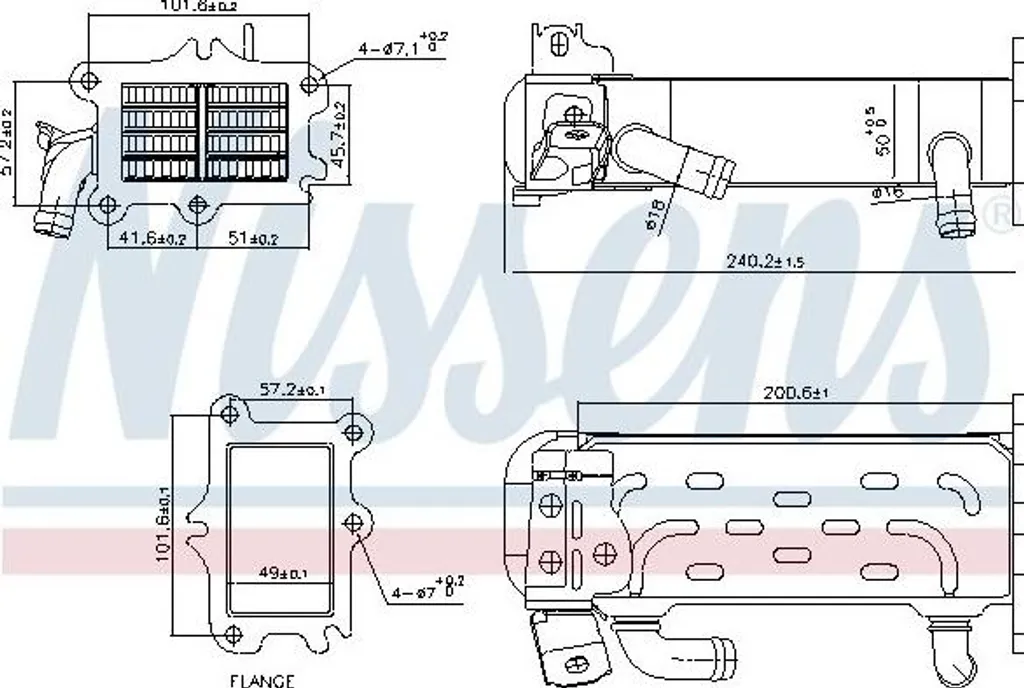 Refroidisseur EGR OM651 pour Mercedes-Benz Classe C E - Vanne 6511400675