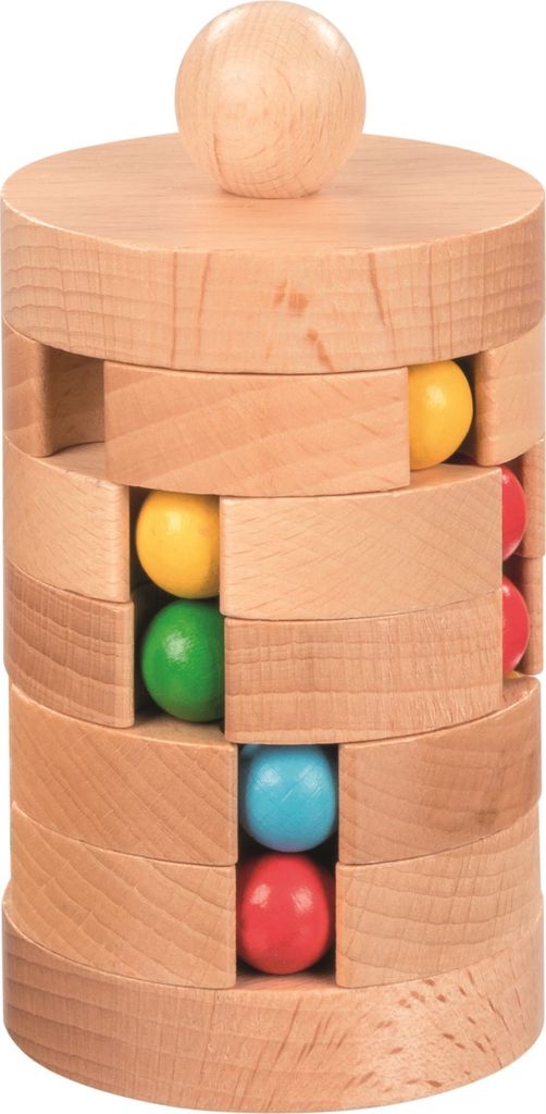 Goki Kugelturm Holz 3D-Puzzle Kinderspielzeug Lernspiel