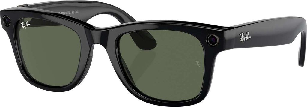 Ray-Ban 50 mm Meta Wayfarer-Brille, Schwarz One Size Produktbild 