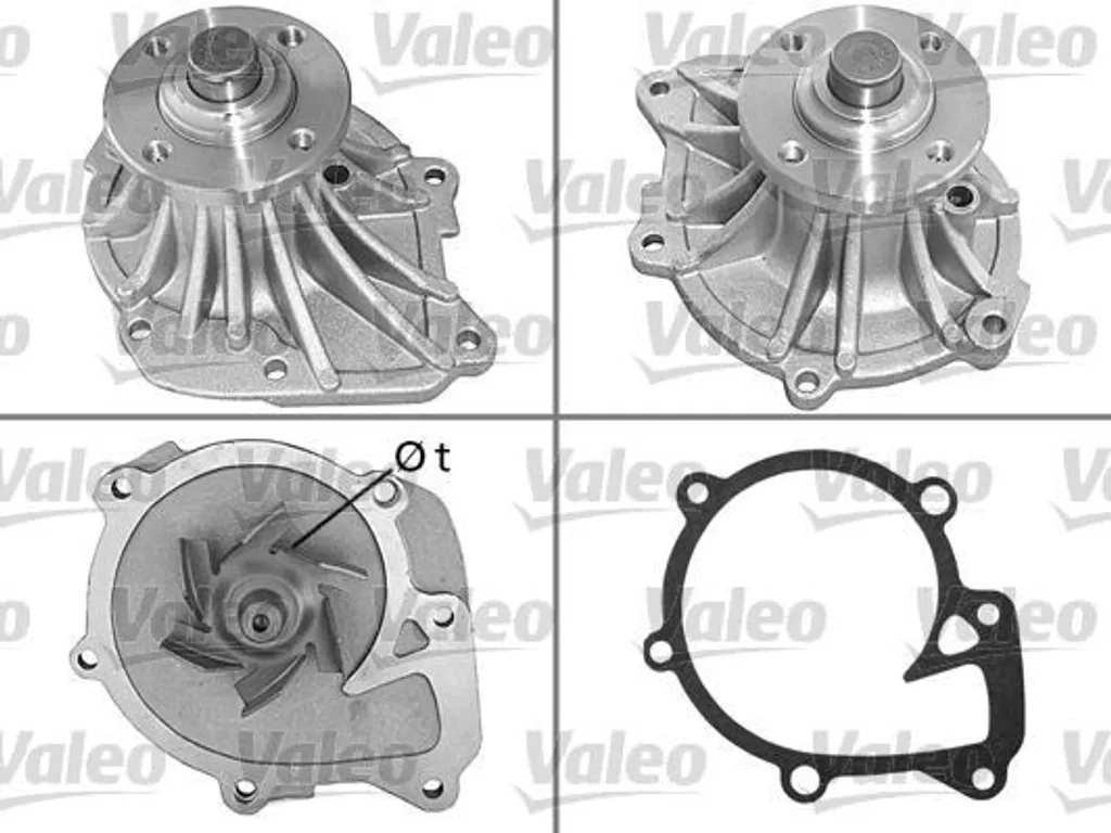 Pompe à eau de refroidissement moteur Valeo pour Toyota 4 Runner Hilux