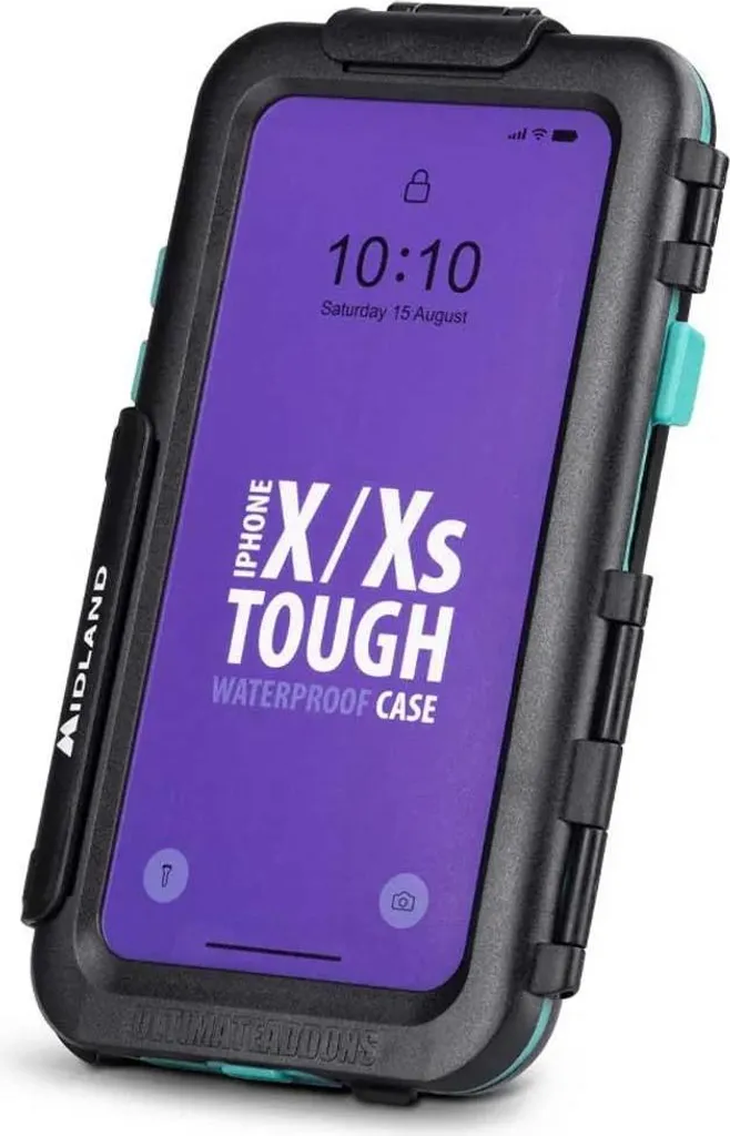 Support étanche MIDLAND UA-HardwpiX iPhone X XS avec fixation guidon