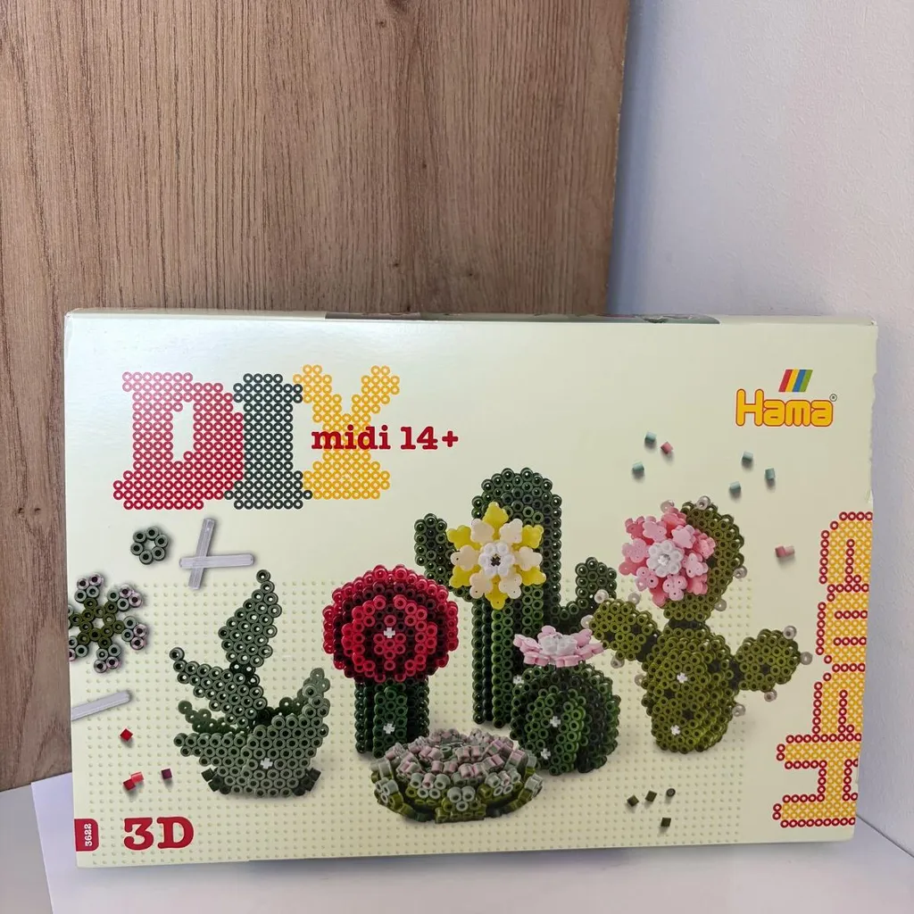 Hama Perles à repasser fleurs et cactus - Kit créatif Midi pour enfant