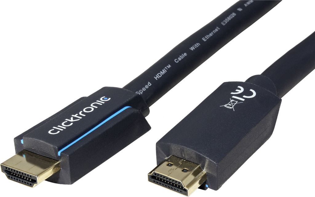 ClickTronic 15m High Speed HDMI, 15 m, HDMI Typ A Obrázek produktu 