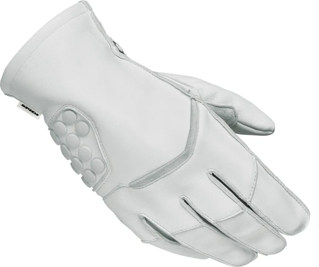 Gants moto Spidi Race One blancs XXL : Cuir Premium et Coques de Protection