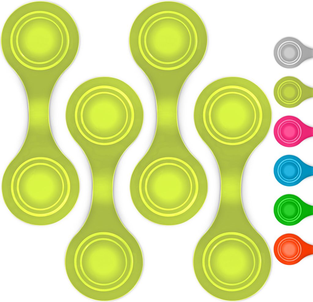 smartday Magnetische Reflektoren (4er Set) Gelb - Reflektoren Clip Anhänger für Kinder, Schulranzen, Kleidung, Kinderwagen & Hunde I Reflektor, L...