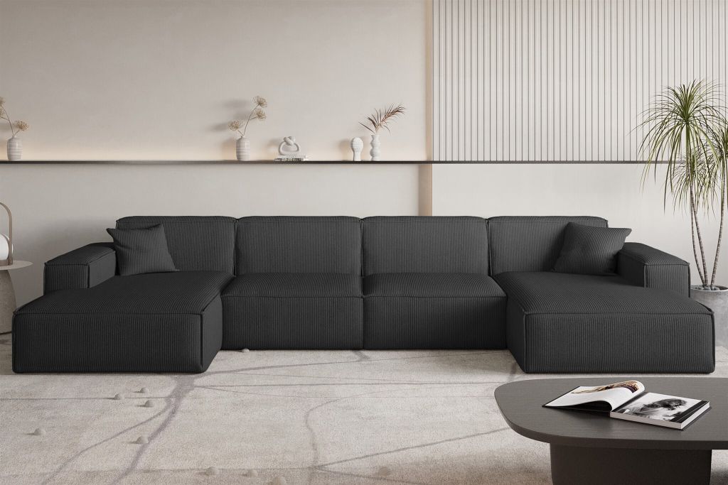 Wohnlandschaft Sofa U-Form CELES PREMIUM in Stoff Scala Produktbild 