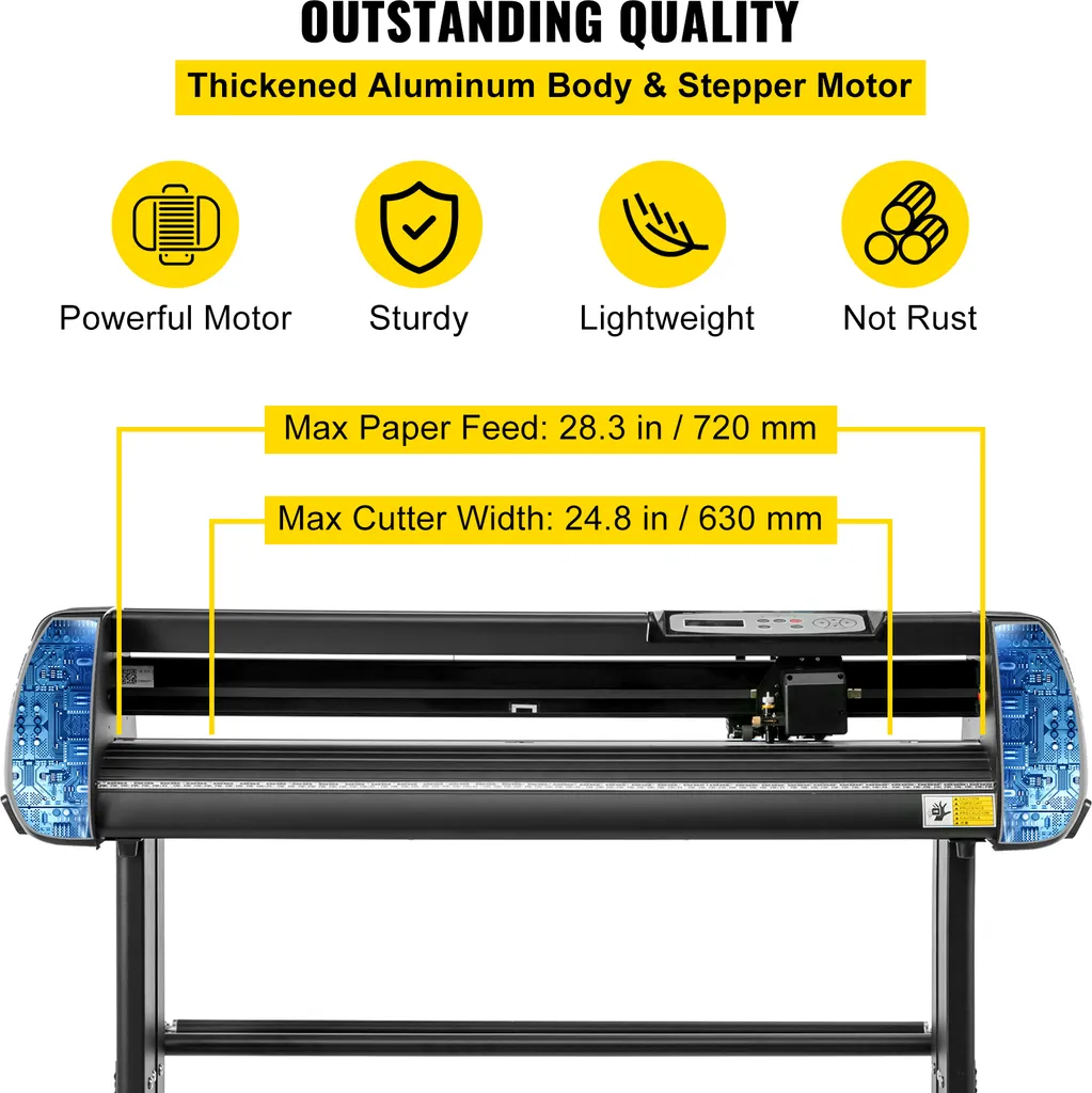 Machine à Tracer Vinyle Hobby et Pro 720mm - Coupeur de Film de Précision