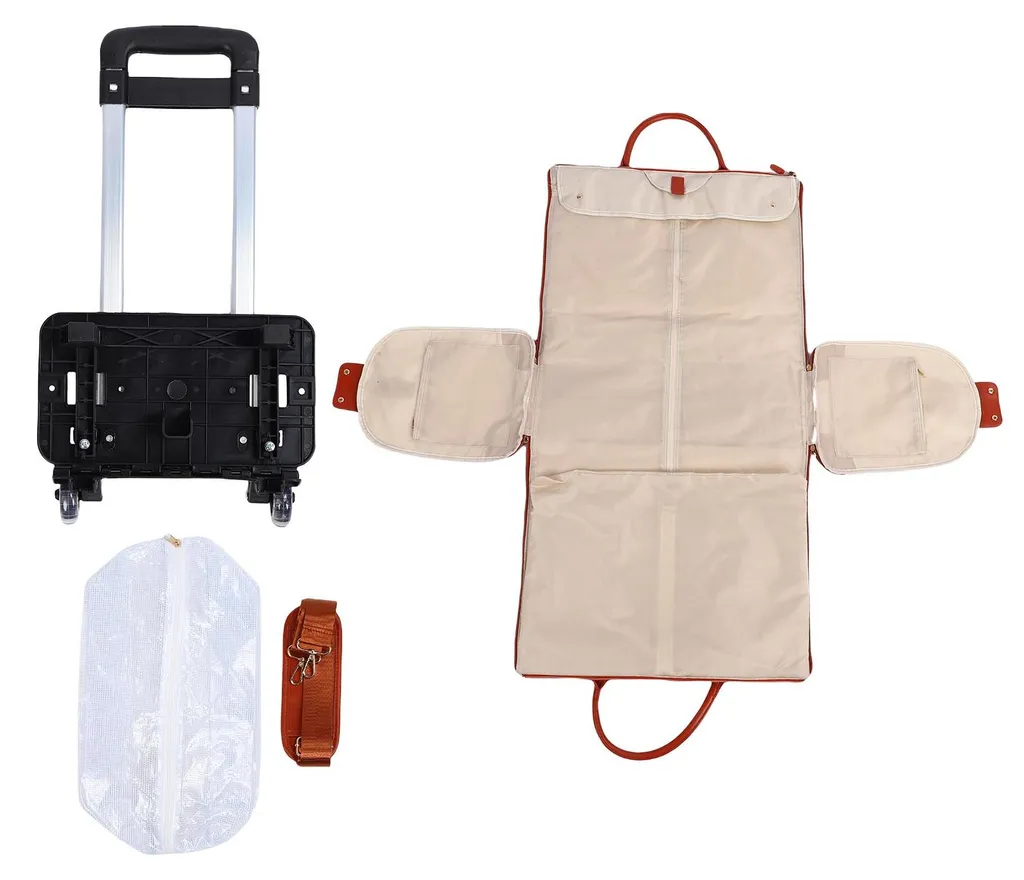 Sac de voyage grande capacité 40L en cuir souple et tissu étanche