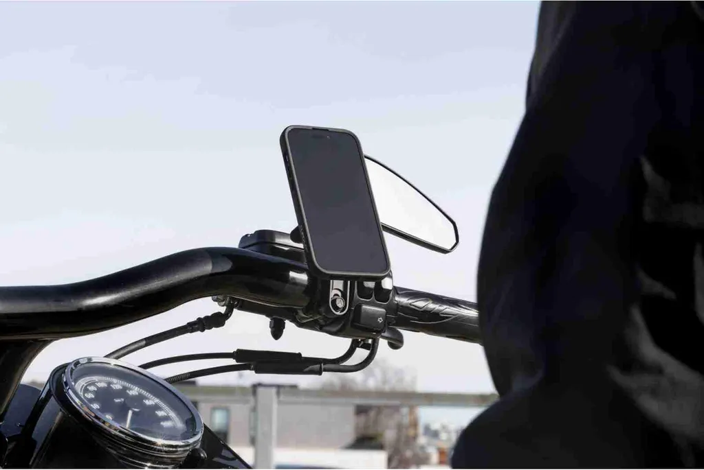 Support de Téléphone Quad Lock Fixation Maître-cylindre Haute Sécurité