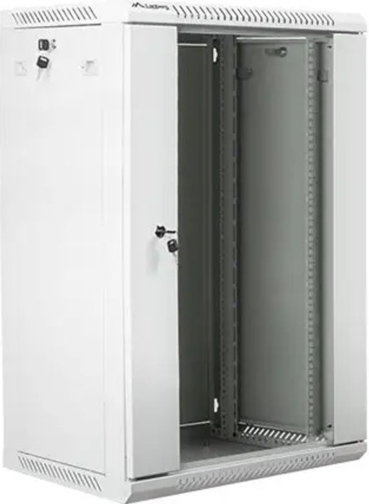 Lanberg WF01-6418-10S Rack 18U Wandmontiertes Regal Grau Produktbild 