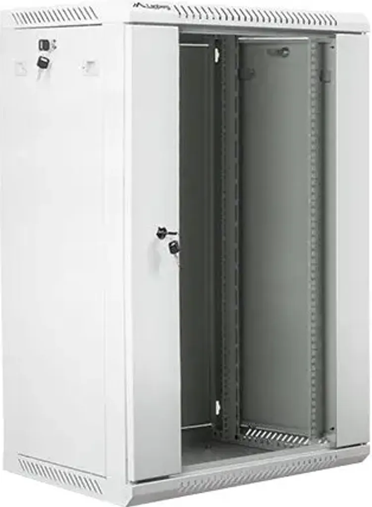 Armoire Réseau Murale 18U pour Centralisation de Câblage et Switch Gris