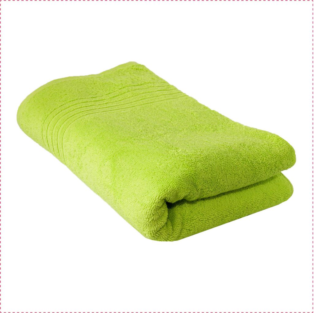 GLAESERhomestyle Badehandtuch | 3er Set | 100 x 150 cm | Grün | 100% Baumwolle