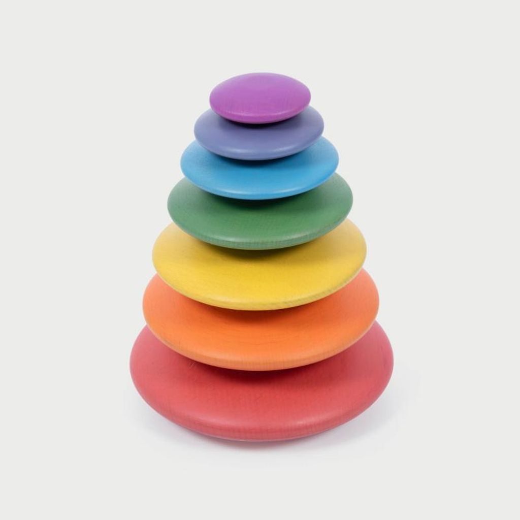 TickiT Regenbogen Holzknöpfe - Spielzeug und Lernspaß