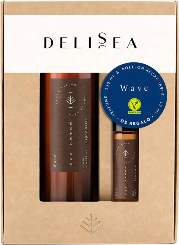 Eau de parfum marine DeliSea Wave coffret cadeau éthique complet