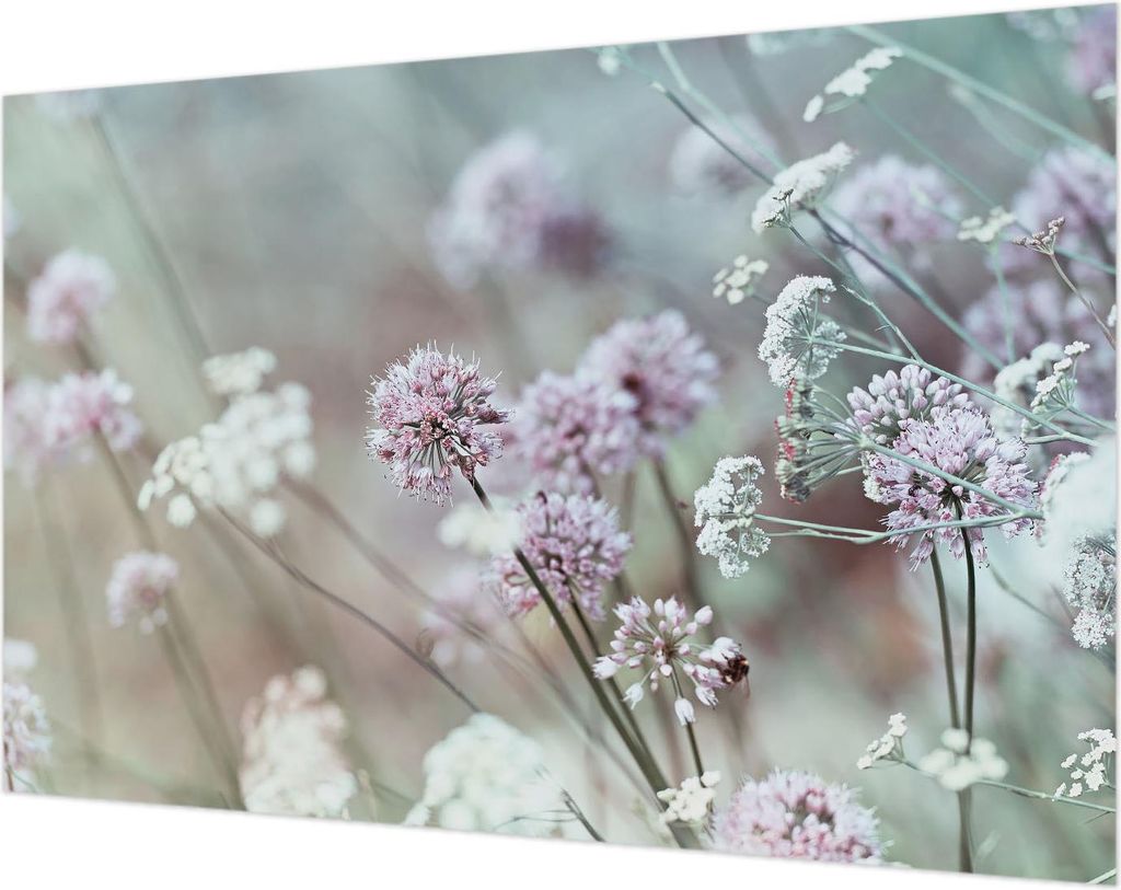 Wandtapete - Dekorative Tapete für Wohnzimmer- Tapetenfolie für Wanddekoration - 104x70 cm - Wildblumen