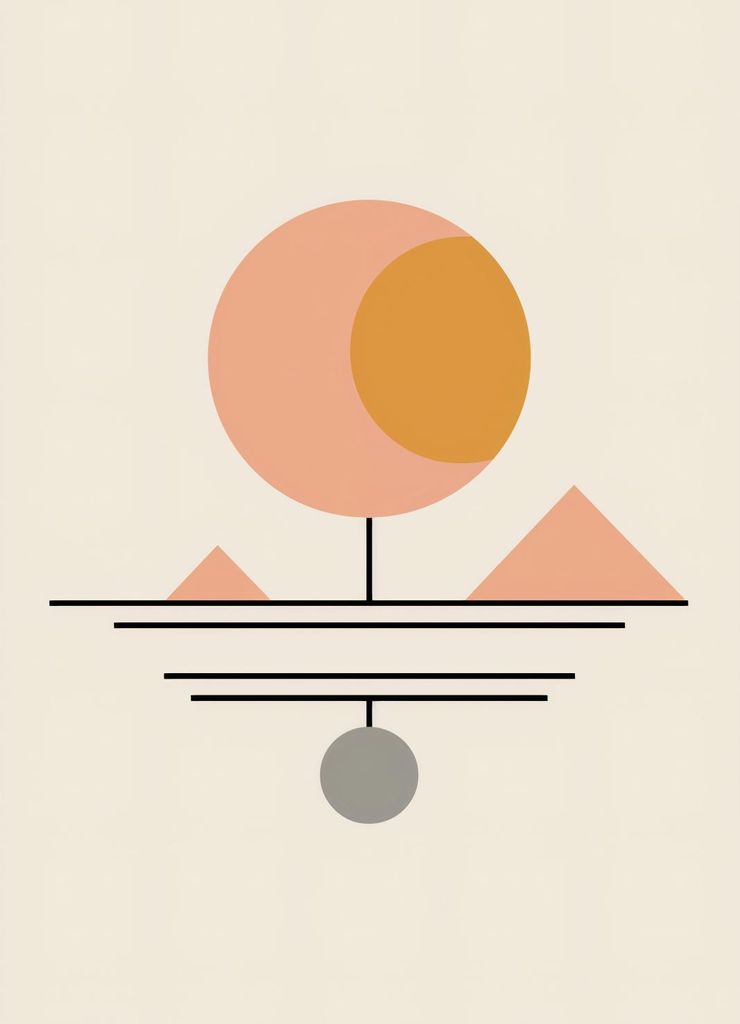 Plakat 13x18cm Geometrische Utopie