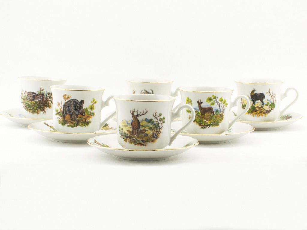Mary-Anne, filiżanki do kawy ze spodkami, 0,15 l, porcelana Zdjęcie produktu 
