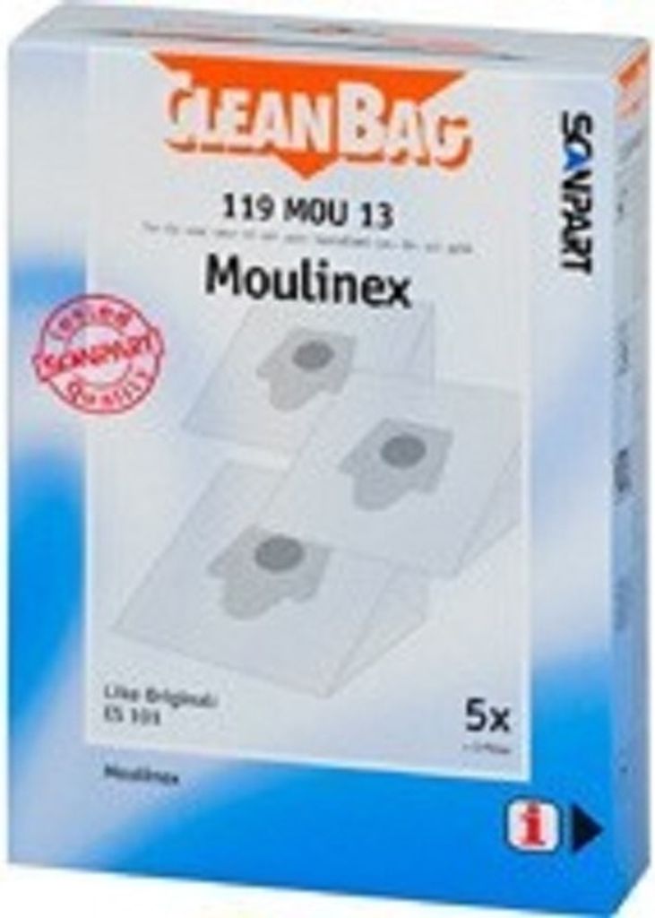 CleanBag Staubsaugerbeutel 119MOU13 für Moulinex