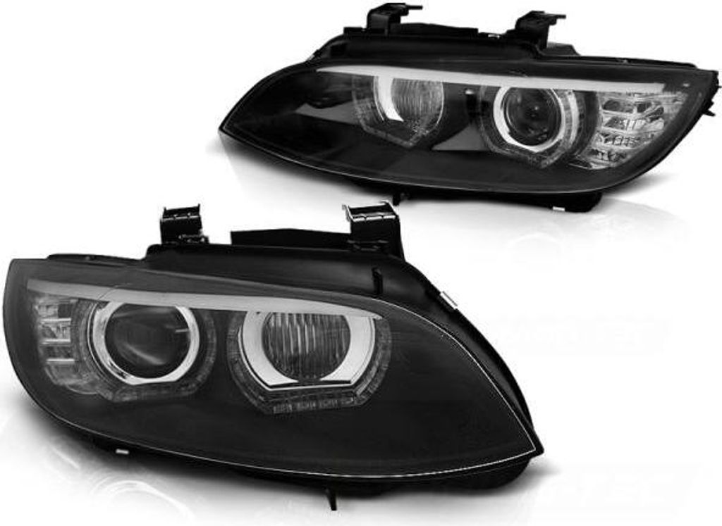 Xenon Scheinwerfer DRL LED Tagfahrlicht passend für BMW E92 E93 mit AFS 05-10 Schwarz