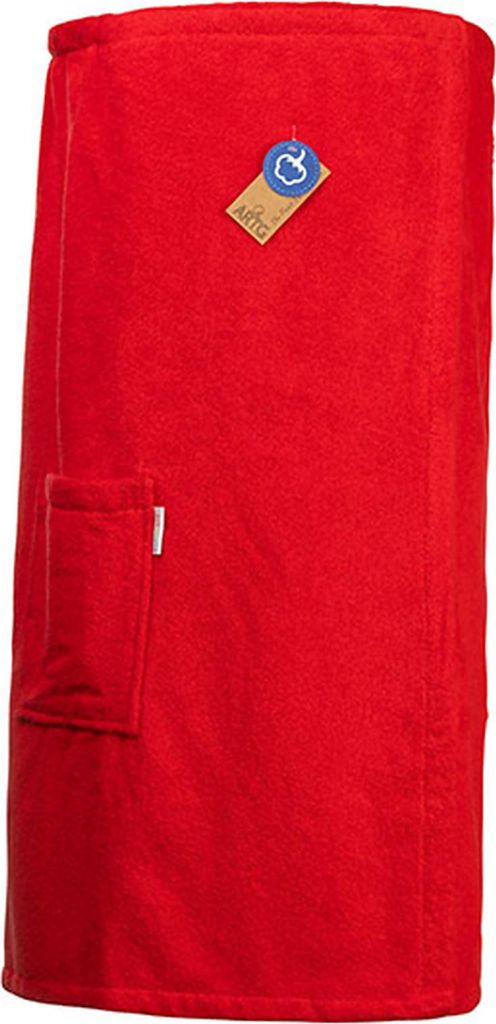A&R 043.50 | Sauna Kilt Ladies mit Klettverschluss - Farbe: Fire Red - Größe: 85 x 150 cm