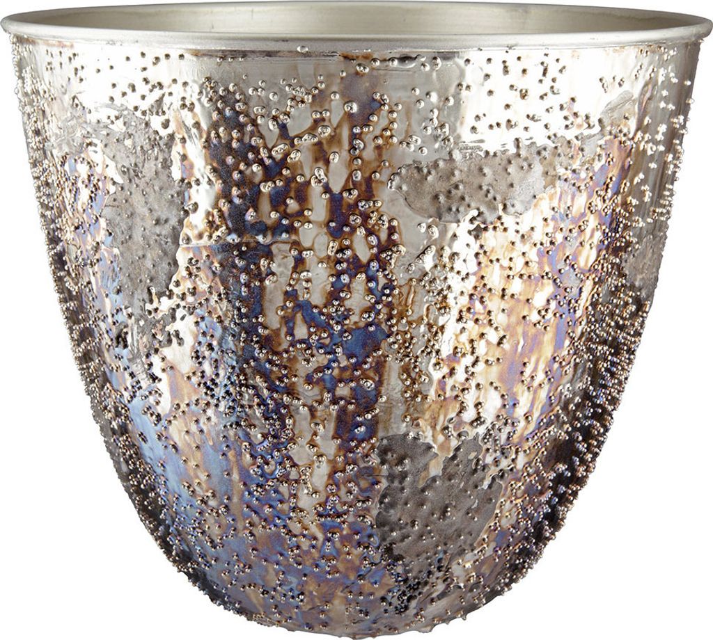 GILDE Dekoschale Deko Pflanzgefäß Pavone H. 22 cm,67952