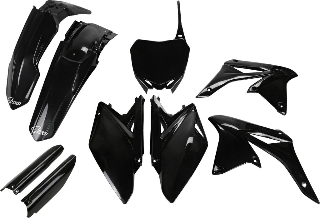 Verkleidungskit UFO PLAST 9-teilig Verkleidungssatz Kunststoff mit Gabelschutz für Suzuki RM-Z 250 ccm Bj. 2010 - 2018, Farbe:schwarz