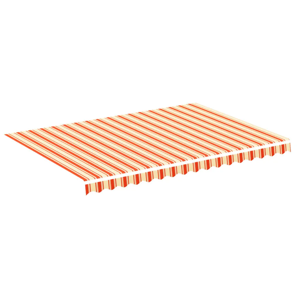Toile pour Store Extérieur 350x250 cm Ombrage Terrasse Jaune Orange