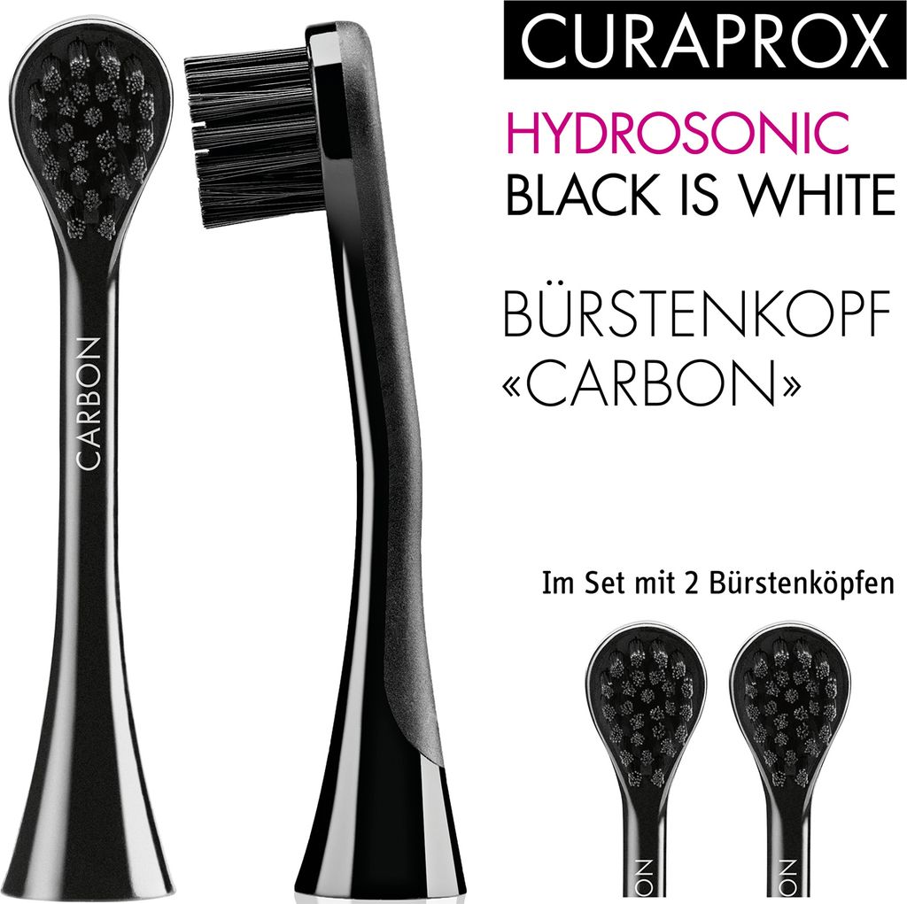 Curaprox Hydrosonic Black is White Carbon Whitening Brush Produktbild 2