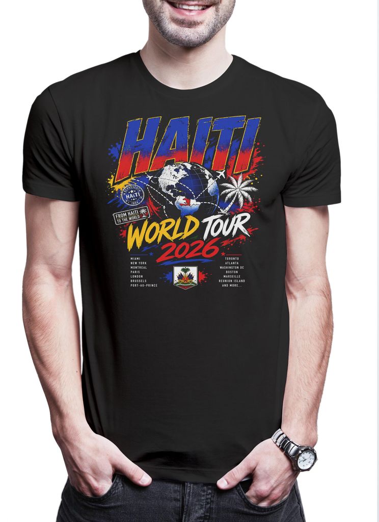Urban Backwoods Team Haiti 1, Herren T-Shirt, Farbe: Schwarz, Größe: XL