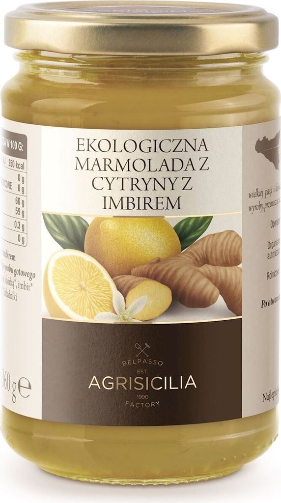 MARMOLADA Z CYTRYN Z IMBIREM  360 g - AGRISICILIA (PRODUKT Produktbild 