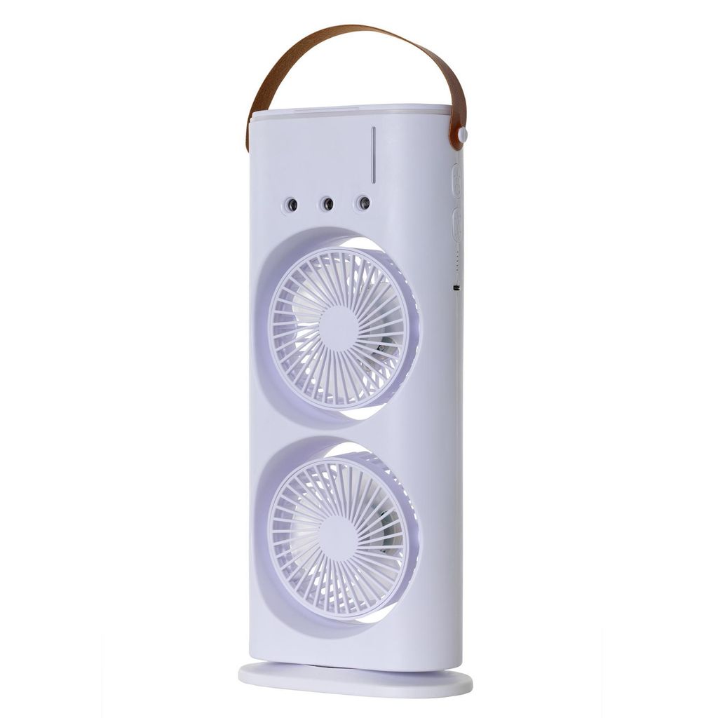 Nebelventilator Akku Ventilator LED Fernbedienung Luftkühler USB