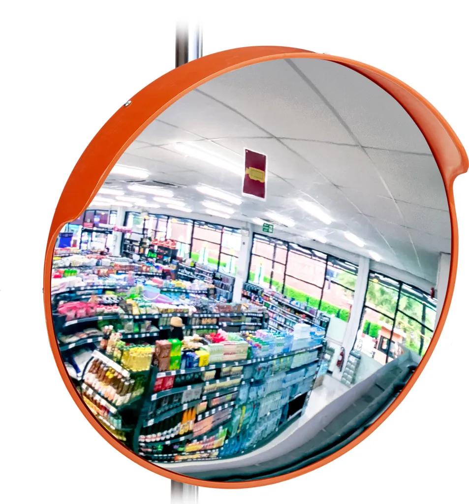 Relaxdays Miroir d'observation 45 cm - Grand angle pour parking et rue