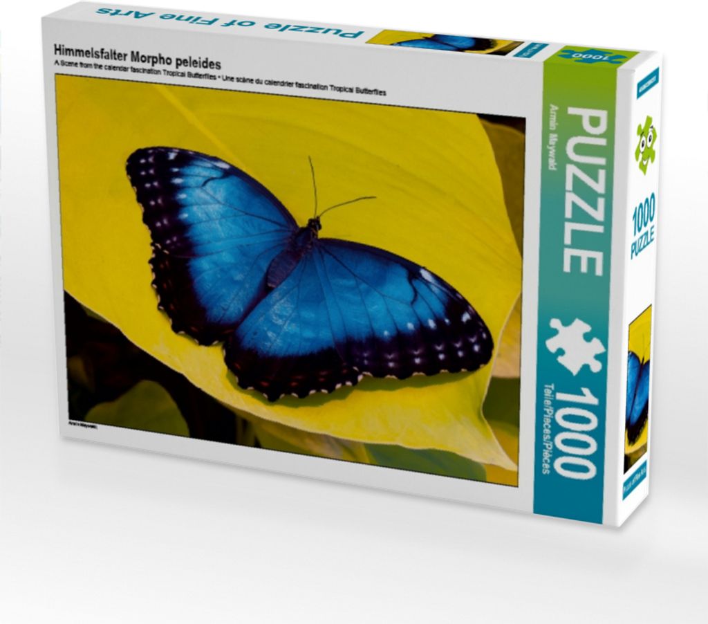 Calvendo Himmelsfalter Morpho peleides 1000 Teile Puzzle quer 640x480mm, Maywald Armin; 7367501